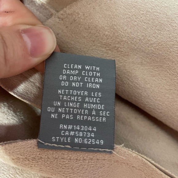 Bagatelle Faux Leather Drape Front Jacket - Women’s Medium - Picture 8 of 9